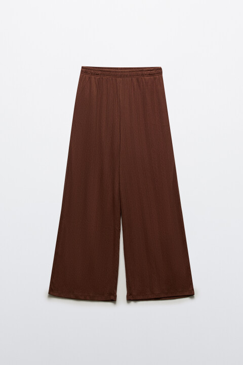 

Брюки домашние из хлопка, Коричневый, Брюки домашние из хлопка