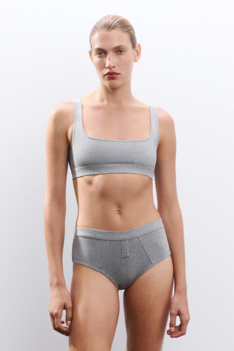 

Трусы-слипы с имитацией застежки, Серый, Трусы-слипы с имитацией застежки