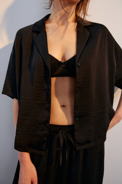 Блузка домашняя атласная