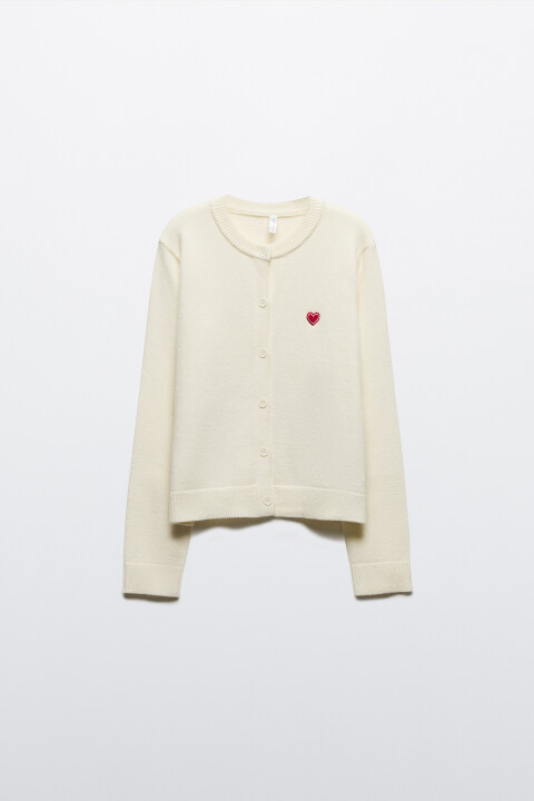 Кардиган на пуговицах с вышивкой