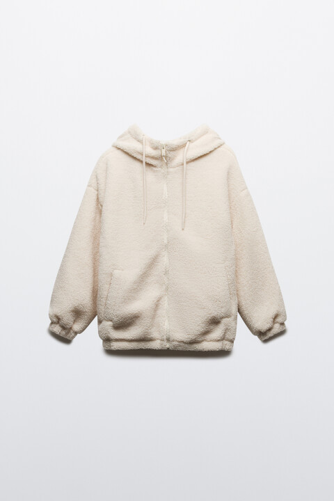 Куртка плюшевая с капюшоном