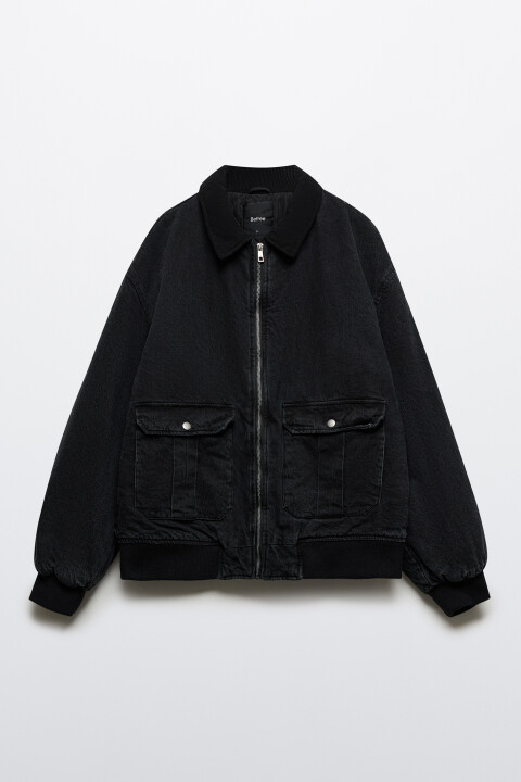 Куртка джинсовая с вареным эффектом