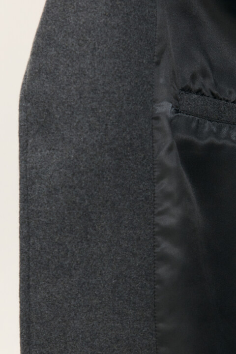 

Пальто драповое с шерстью, Серый, Пальто драповое с шерстью