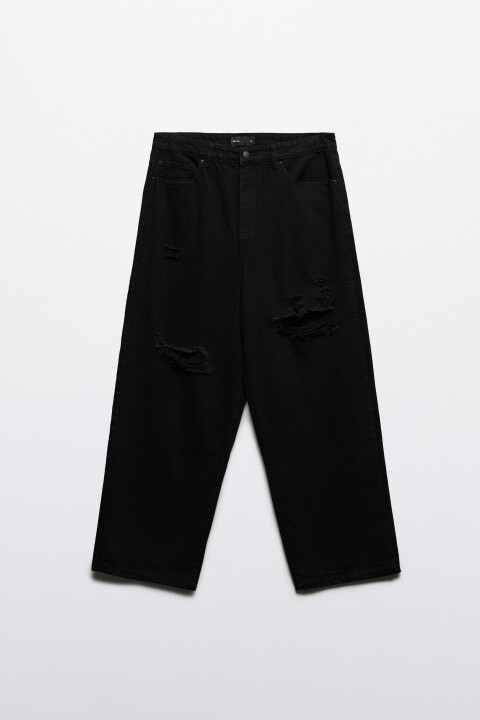 Джинсы baggy fit рваные
