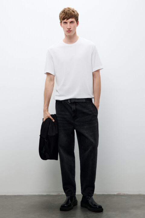 

Джинсы baggy fit зауженные, Серый, Джинсы baggy fit зауженные