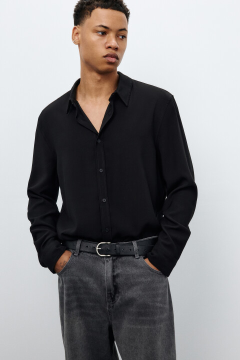 Рубашка классическая из вискозы