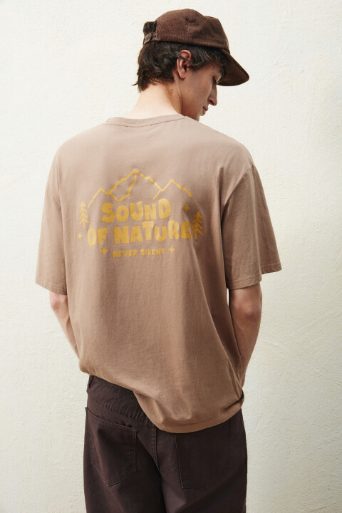 

Футболка вареная с принтом, Бежевый, Футболка вареная с принтом