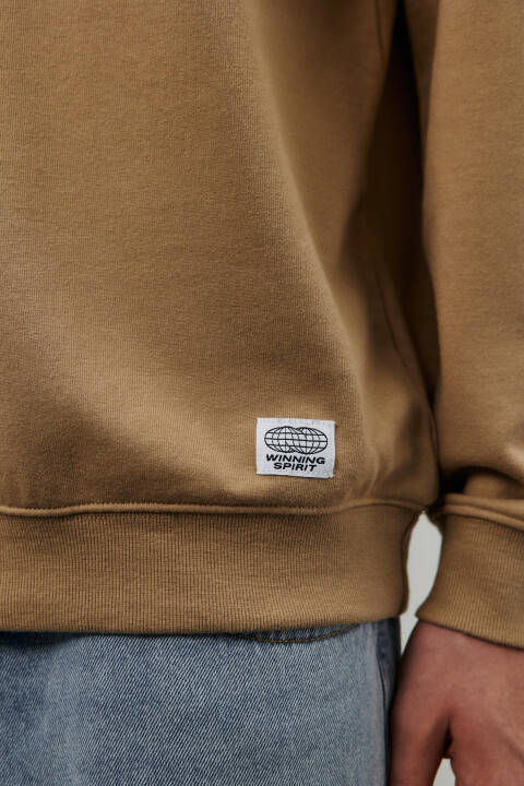 

Свитшот из футера с нашивкой, Черный, Свитшот из футера с нашивкой