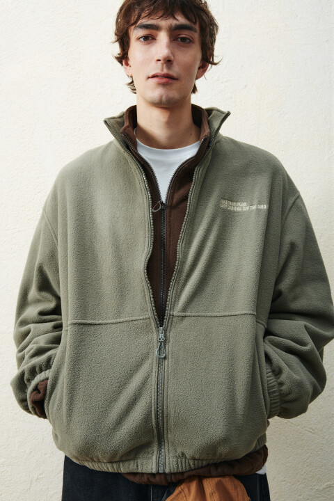 

Худи-зипка флисовая с надписью, Черный, Худи-зипка флисовая с надписью