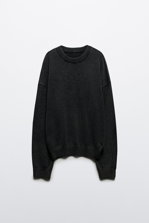 Джемпер вязаный базовый из хлопка