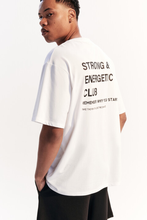 

Футболка спортивная из сетки с принтом, Белый, Футболка спортивная из сетки с принтом