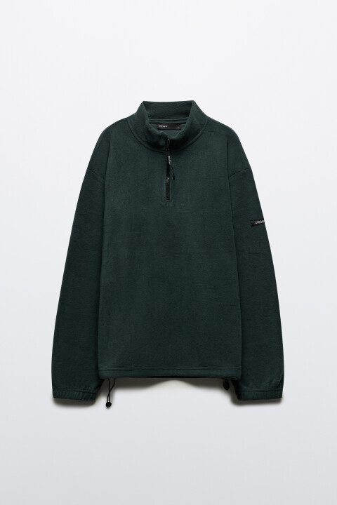 

Толстовка half zip из флиса, Синий, Толстовка half zip из флиса