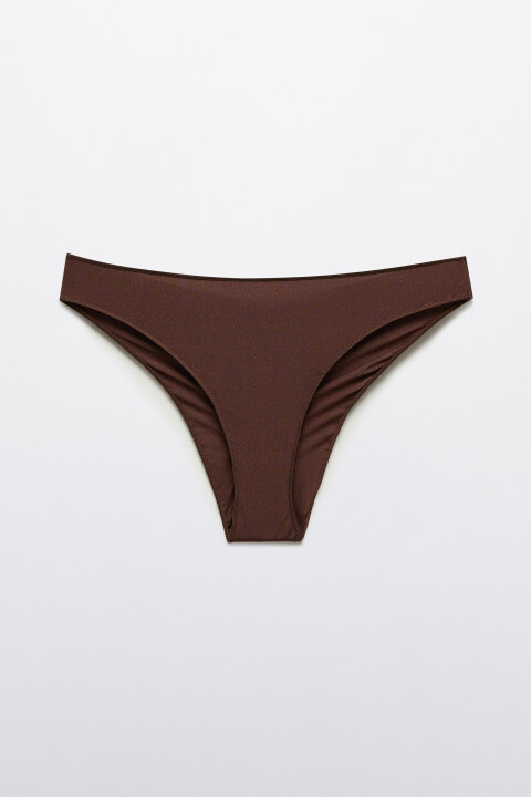 

Трусы-бразильяна со средней посадкой, Коричневый, Трусы-бразильяна со средней посадкой