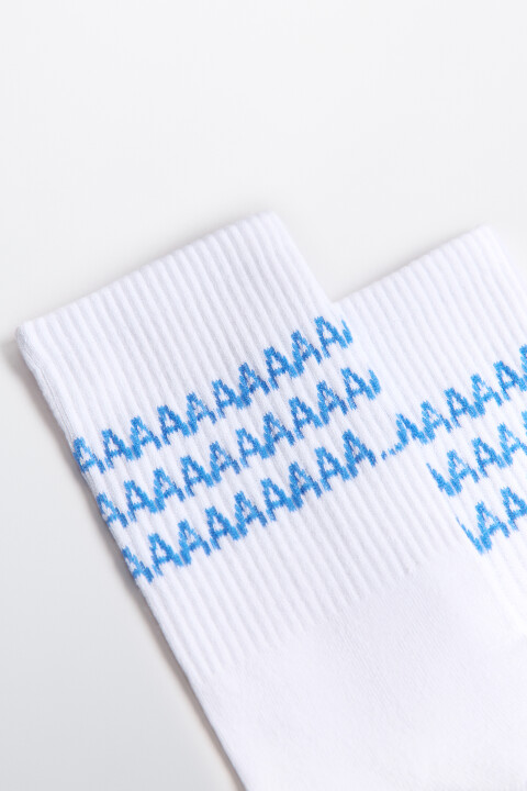 

Носки высокие с принтом, Синий, Носки высокие с принтом