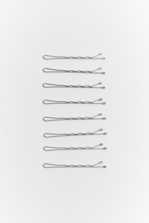 

Набор заколок-невидимок (8 штук), Серый, Набор заколок-невидимок (8 штук)