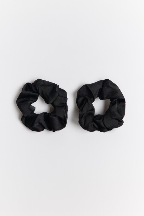 

Набор резинок атласных (2 штуки), Черный, Набор резинок атласных (2 штуки)