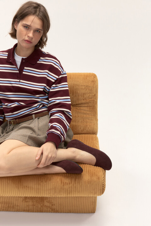 

Балетки мягкие с круглым носом, Коричневый, Балетки мягкие с круглым носом