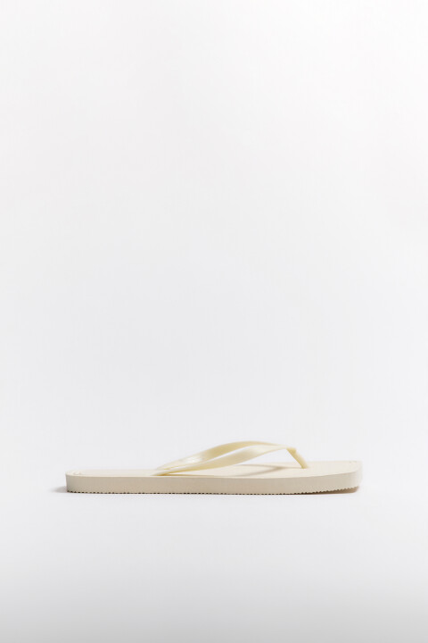 

Сабо-вьетнамки на плоской подошве, Молочный, Сабо-вьетнамки на плоской подошве