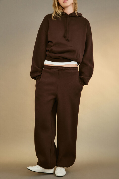 

Брюки-джоггеры утепленные трикотажные, Коричневый, Брюки-джоггеры утепленные трикотажные