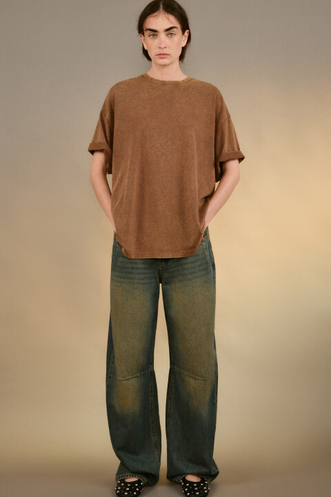 

Футболка с вареным эффектом, Серый, Футболка с вареным эффектом