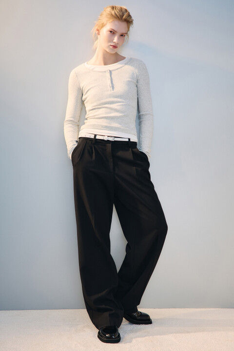 

Лонгслив двуслойный с застежкой, Серый, Лонгслив двуслойный с застежкой