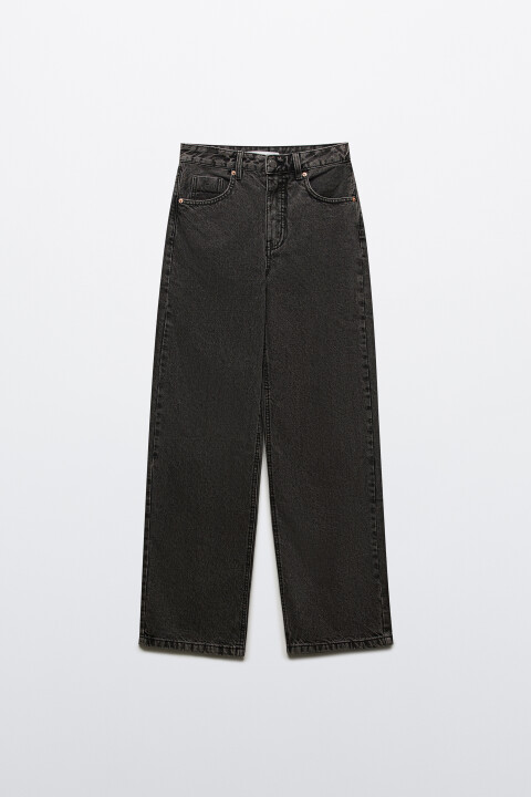 Джинсы прямые с высокой посадкой