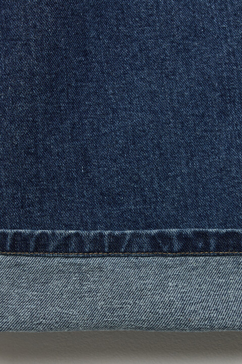 

Джинсы широкие утепленные с начесом, Темный тинт, Джинсы широкие утепленные с начесом