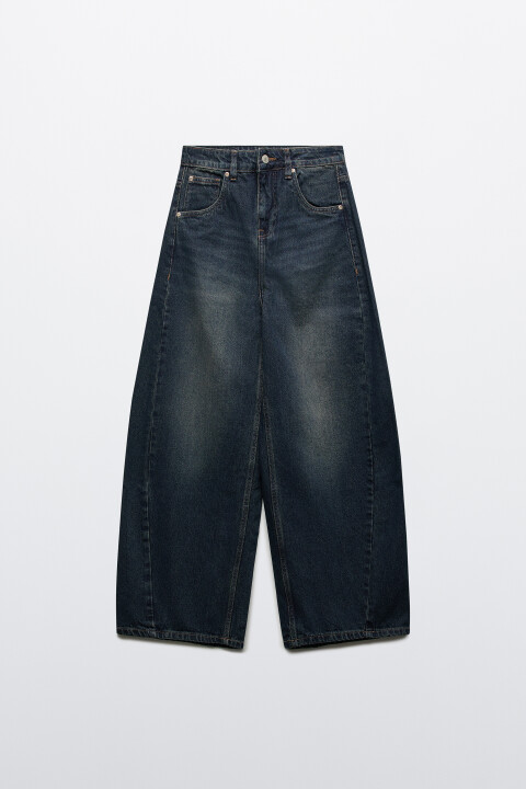 

Джинсы barrel fit с высокой посадкой, Темный тинт, Джинсы barrel fit с высокой посадкой