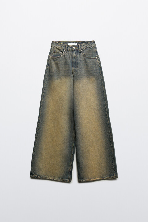 

Джинсы wide широкие с высокой посадкой, Темный тинт, Джинсы wide широкие с высокой посадкой