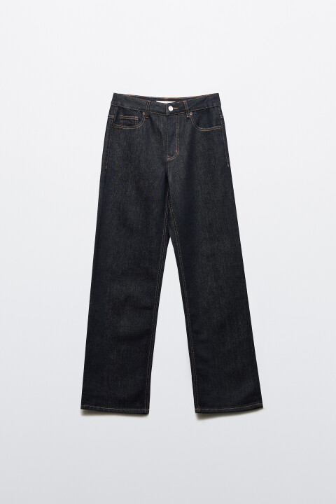 

Джинсы прямые со средней посадкой, Синий, Джинсы прямые со средней посадкой