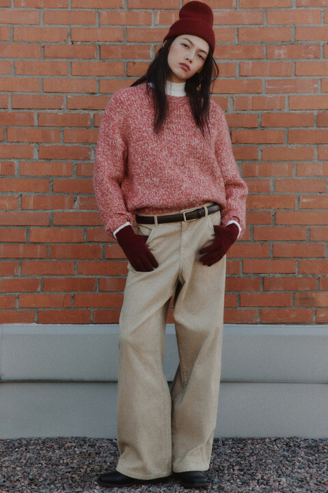 

Брюки широкие хлопковые, Бежевый, Брюки широкие хлопковые