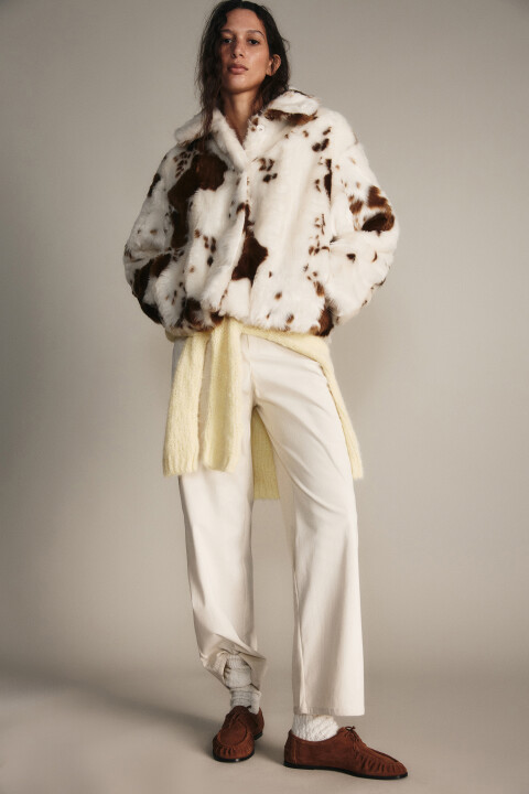 

Брюки прямые вельветовые, Молочный, Брюки прямые вельветовые