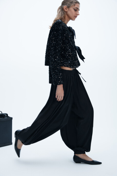 

Брюки-аладдины широкие, Черный, Брюки-аладдины широкие