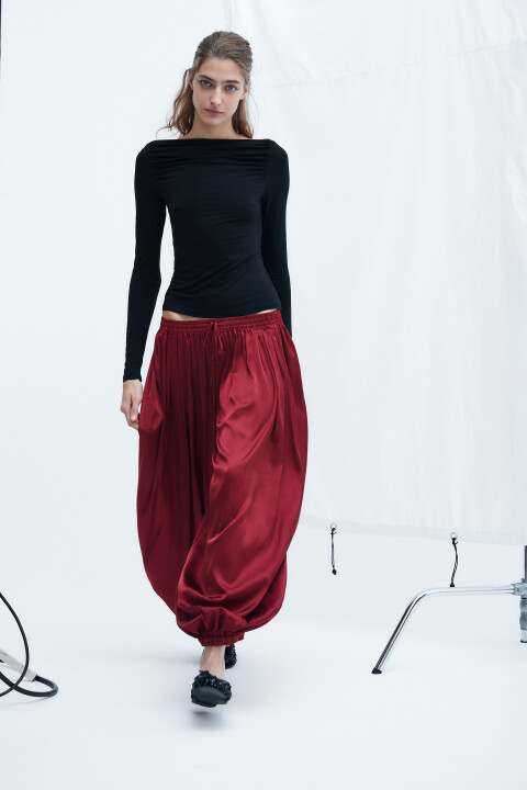 

Брюки-аладдины широкие, Красный, Брюки-аладдины широкие