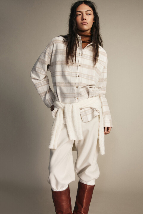 

Рубашка фланелевая в клетку, Мультиколор, Рубашка фланелевая в клетку