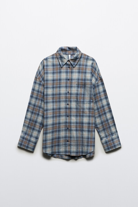 Рубашка фланелевая в клетку