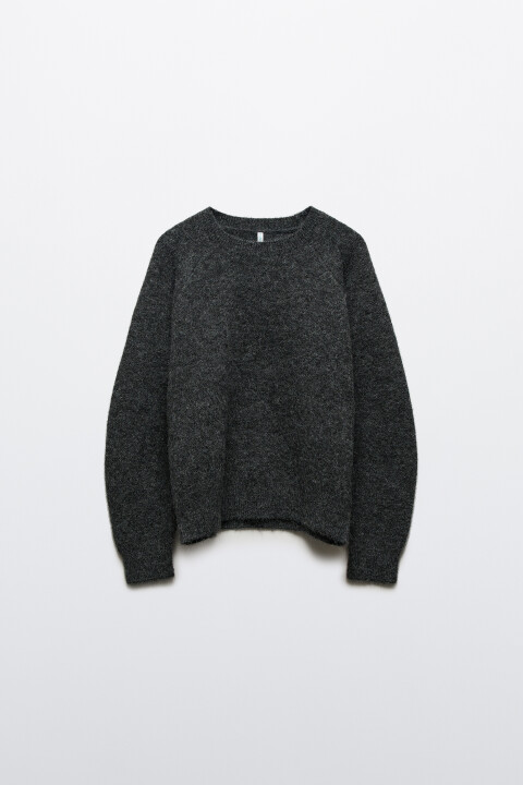 

Джемпер вязаный с рукавами-реглан, Серый, Джемпер вязаный с рукавами-реглан