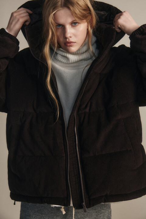 

Куртка стеганая вельветовая, Коричневый, Куртка стеганая вельветовая