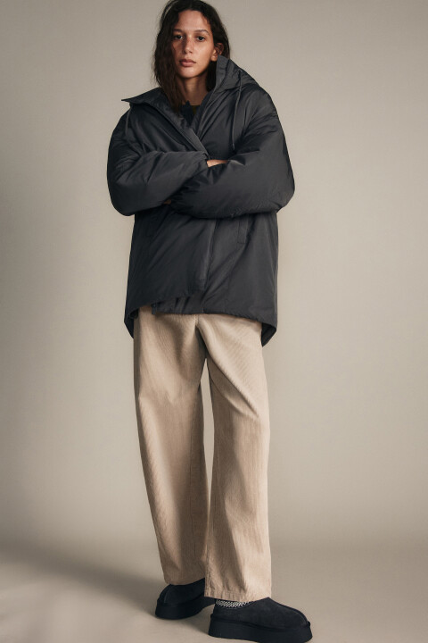 

Куртка на утеплителе с капюшоном, Серый, Куртка на утеплителе с капюшоном