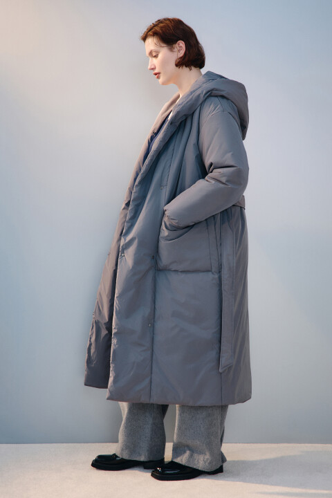 

Пальто на утеплителе с поясом, Черный, Пальто на утеплителе с поясом