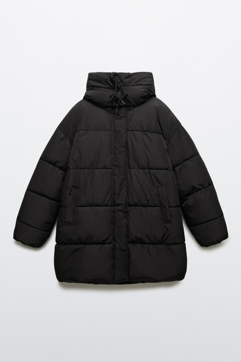 

Куртка стеганая с капюшоном, Черный, Куртка стеганая с капюшоном