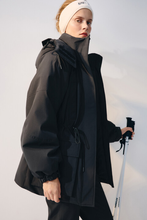 

Куртка-парка горнолыжная с капюшоном, Черный, Куртка-парка горнолыжная с капюшоном