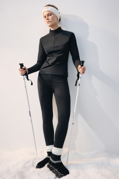 

Леггинсы спортивные с начесом, Черный, Леггинсы спортивные с начесом