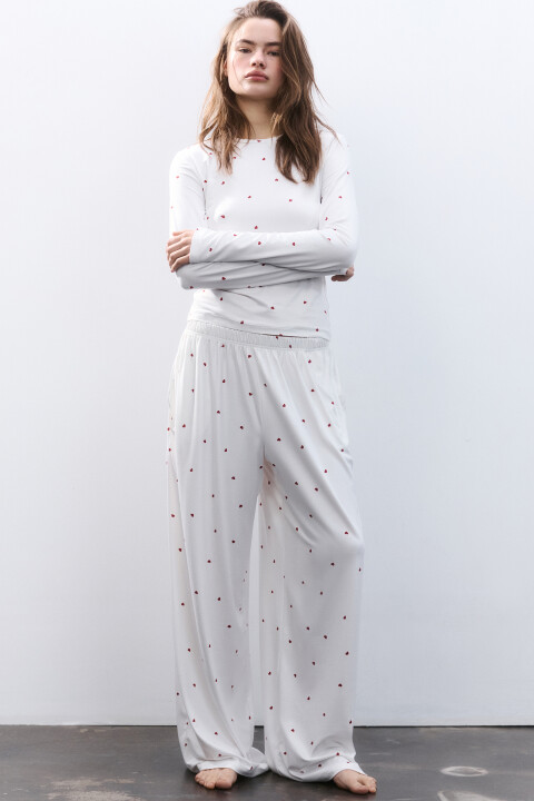 

Брюки домашние трикотажные, Красный, Брюки домашние трикотажные