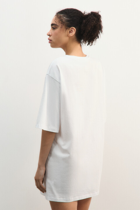 

Платье-футболка домашнее с принтом, Мультиколор, Платье-футболка домашнее с принтом