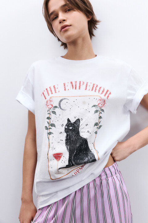 Футболка домашняя с принтом