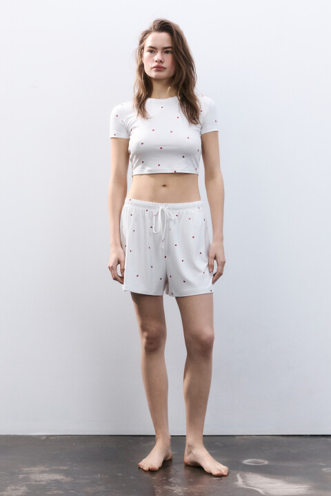 

Футболка-топ домашняя трикотажная, Красный, Футболка-топ домашняя трикотажная