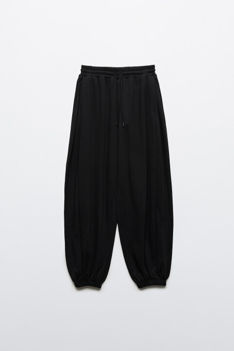 

Брюки-джоггеры из футера, Черный, Брюки-джоггеры из футера