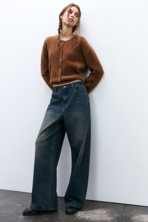 

Джинсы baggy со средней посадкой, Темный тинт, Джинсы baggy со средней посадкой