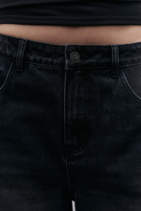 

Джинсы baggy fit со средней посадкой, Черный, Джинсы baggy fit со средней посадкой